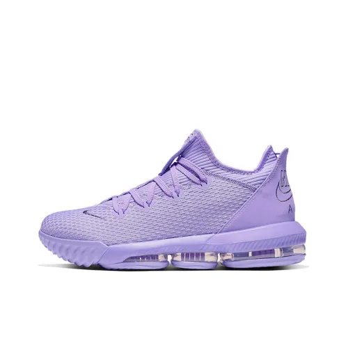 Nike Lebron 16 Low James Low Top Баскетбольные кроссовки Мужские Фиолетовые