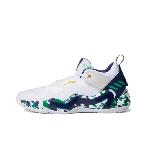 Adidas D.O.N. Issue #3 Амортизация Противоскользящий Устойчивый к истиранию Покрытие Поддержка MID Топ