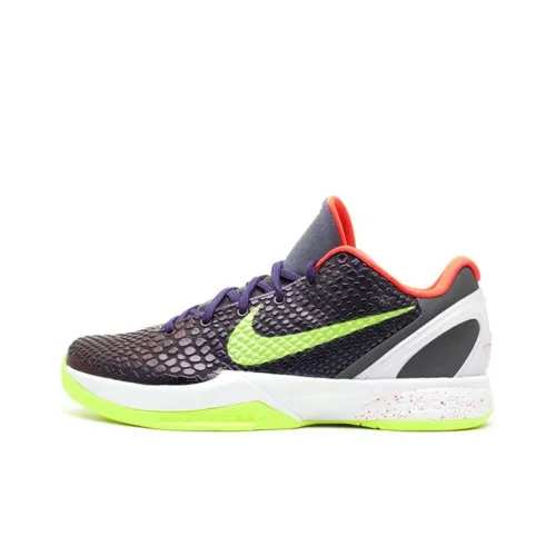 Nike Zoom Kobe 6 Supreme CHAOS Коби 6 Нелипкий Легкий Низкий Топ Баскетбольные кроссовки для игры Мужской Ink Серый