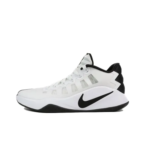 Nike Hyperdunk 2016 Амортизация Баланс MID Топ Баскетбольные кроссовки для игры Мужской Белый черный