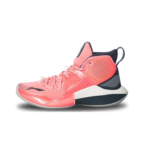 Подкладка SONIC 8 противоскользящие устойчивые к истиранию высокий топ баскетбольные кроссовки мужской кораллово-розовый