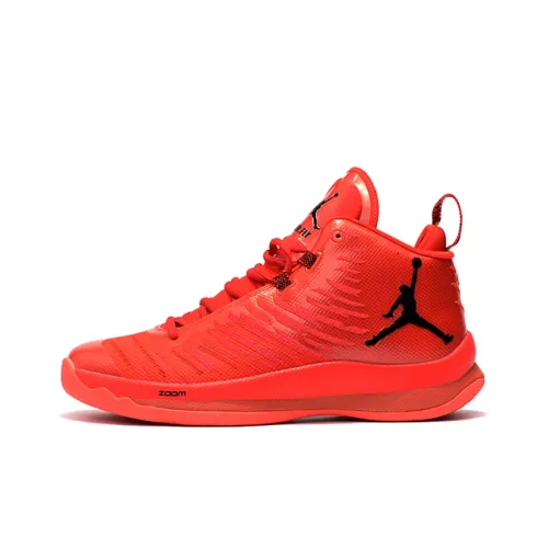 Джордан Super.Fly 5 Амортизаторы Устойчивый к истиранию MID Баскетбольные кроссовки для игры Унисекс Красный