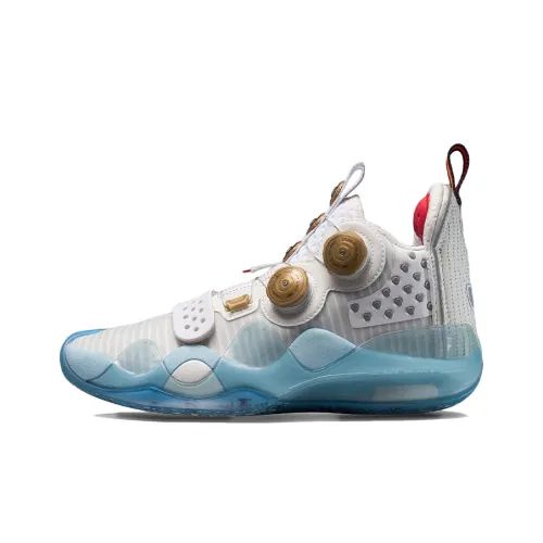 LINING WOW 8 Way Of Wade 8 Домашний Retirement Night Аbrasion Resistant Дышащий MID Топ Баскетбольные кроссовки Мужской Белый