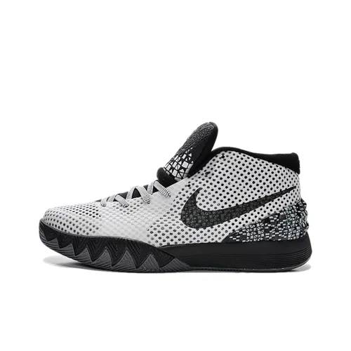Nike Kyrie 1 BHM Черный Месяц истории Non Slip Легкий MID Баскетбольные кроссовки для игры Мужской Белый черный