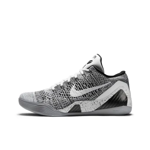 nike Kobe 9 Elite Low Beethoven Kobe 9 Low Топ Баскетбольные кроссовки Мужской Белый черный Волчий серый