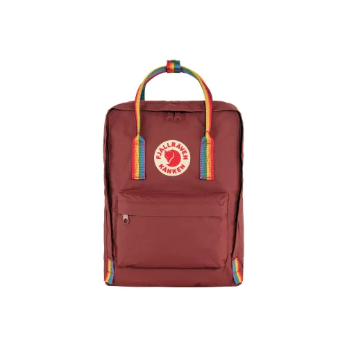 Fjallraven Kanken 16L Outdoor Backpack Bag Vinyl Red Bull Red Unisex Фджалльравен Канкен 16L Outdoor Рюкзак Сумка Винил Ред Бул Ред Унисекс