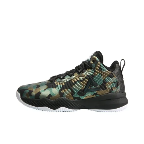 PEAK Износостойкие MID Баскетбольные кроссовки для игры Мужские Зеленые