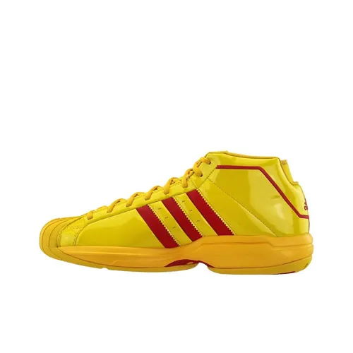 McDonald's x Adidas PRO Model 2G Устойчивые к истиранию MID Баскетбольные кроссовки Унисекс Желтый Красный
