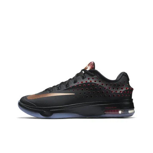 Nike KD 7 ELITE Розовое золото Нелипкий Легкий Низкий Топ Баскетбольные кроссовки для игры Мужской Розовое золото