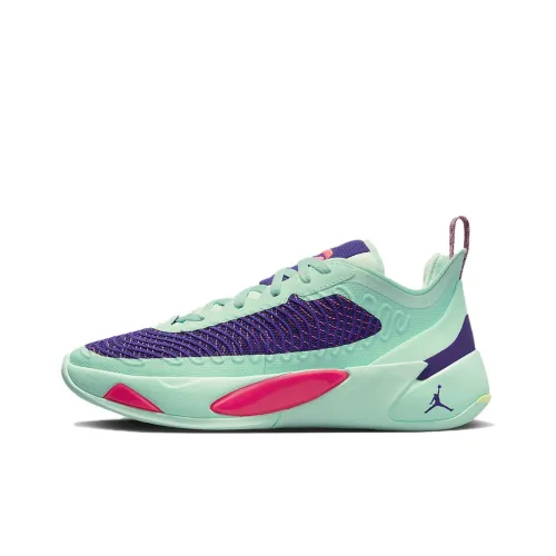 Джордан Luka 1 'Пасха Дончич 1 Амортизаторы Нижняя юбка Резистентный Низкий Топ Баскетбольные кроссовки для игры Мужской Зеленый Фиолетовый