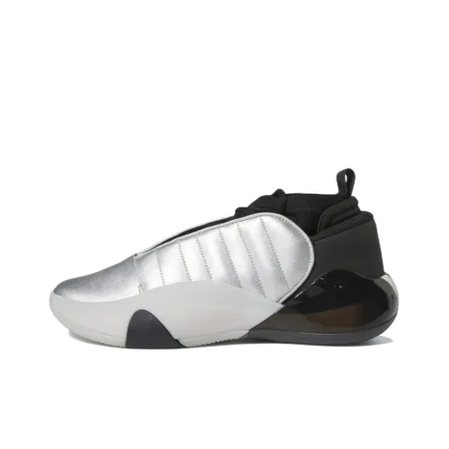 Adidas Harden Vol.7 Harden Vol. 7 Low Топ Баскетбольные кроссовки Унисекс Серебристый Черный