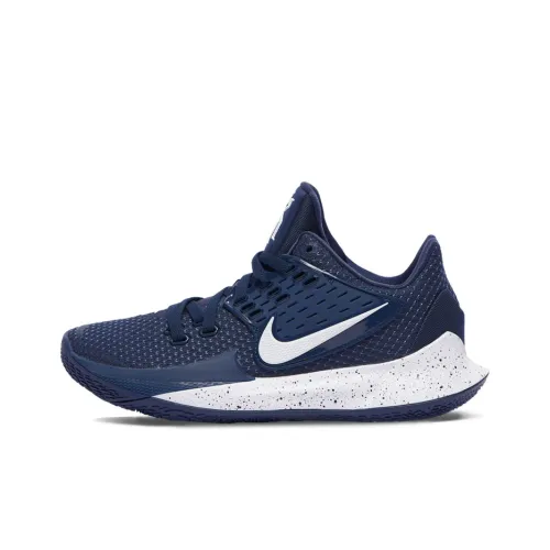 Nike Kyrie Low 2 TB Амортизаторы Шок Устойчивость к Износу Низкий Топ Баскетбольные Кроссовки Мужские Морской Синий