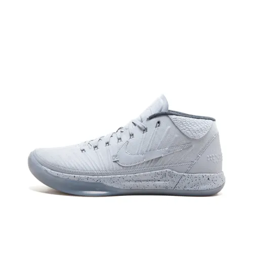 Nike Kobe AD Отдельный Нескользящий Легкий MID Топ Баскетбольные кроссовки для игры Мужской Серый