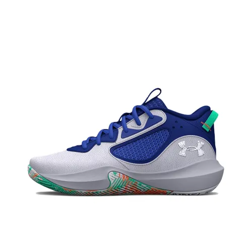 Under Armour Lockdown 6 Амортизация Противоскользящие Устойчивые к истиранию MID Баскетбольные кроссовки для игры