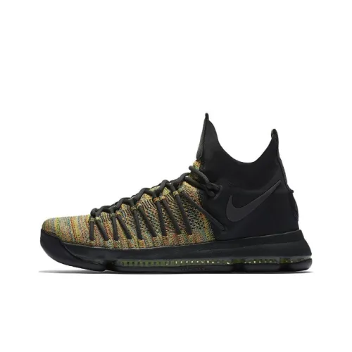 Nike KD 9 ELITE 'MULTI Цвет' Цвет KD Non Slip Легкий MID Топ Баскетбольные кроссовки Мужской Черный Серый