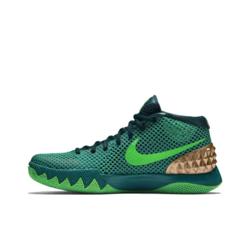 Nike Kyrie 1 Australia Non Slip Легкий MID Баскетбольные кроссовки для игры Мужской Зеленый
