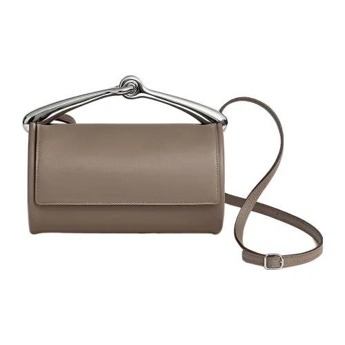 HERMES Swift Кожа Сумка через плечо Женская 18 ÉToupe Слон Серый