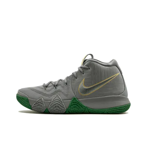 Nike Kyrie 4 City Guardians Амортизация Баланс MID Топ Баскетбольные кроссовки для игры Мужской Серый Зеленый