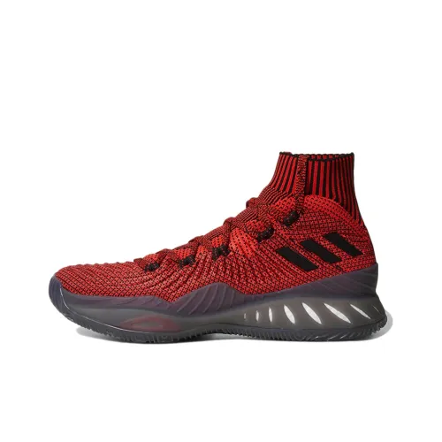 Adidas Crazy Explosive Slip-Resistant Abrasion-Resistant MID Баскетбольные кроссовки для игры Мужские Красный Черный