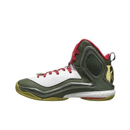 Adidas D Rose 5 Boost MID Топ Баскетбольные кроссовки Унисекс Зеленый