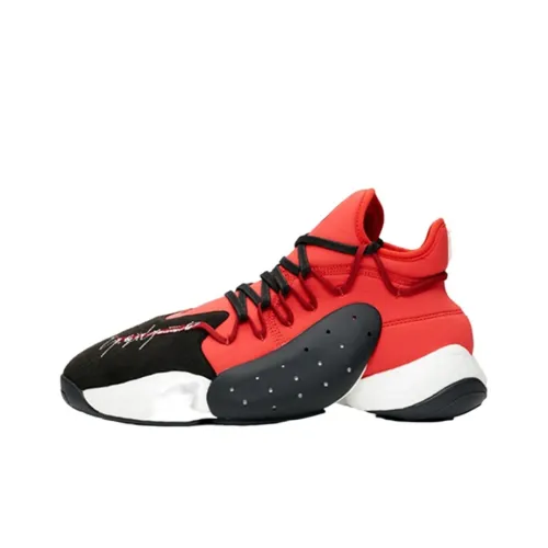Adidas Originals Y 3 BYW Non Bottom Легкий MID Баскетбольные кроссовки для игры Мужской Черный Красный