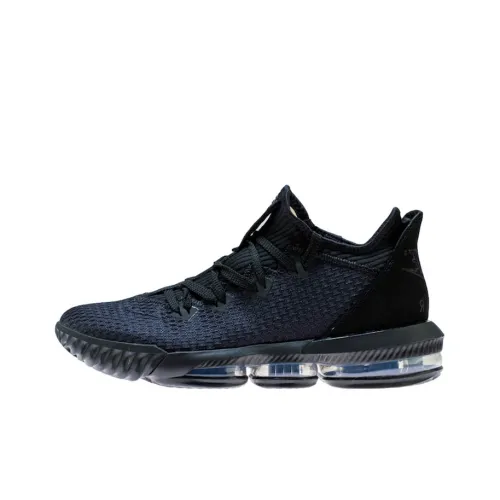 Nike Lebron 16 Low Triple Black James 16 Non Low Top Легкий Баскетбольные кроссовки для игры Мужской Triple Black