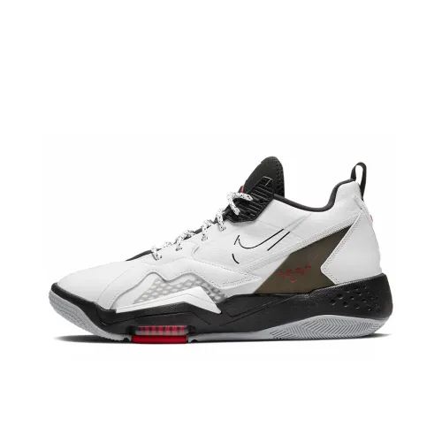 Джордан Zoom 92 Амортизаторы Противоскользящие Устойчивые к истиранию Низкий Топ Баскетбольные кроссовки для игры Мужские Белый Черный