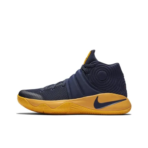 Nike Kyrie 2 Cavs Knight Non Slip Легкий Высокий Топ Баскетбольные кроссовки Мужской Темно-синий