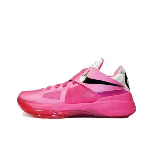 Nike KD 4 Aunt Pearl Slip-resistant Low-top Баскетбольные кроссовки Мужские Pink
