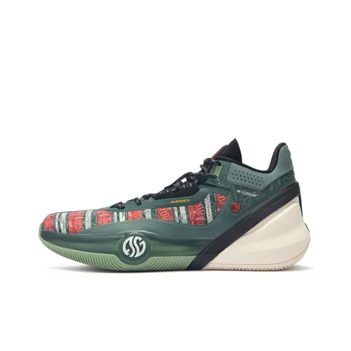361° AG3 Aaron Gordon 3 Амортизация Износостойкий MID Топ Баскетбольные кроссовки для игры Мужской Зеленый