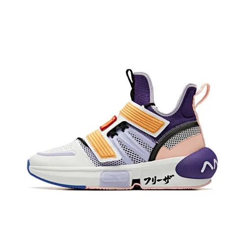 Dragon Ball Super x ANTA 'Фрица First Форма Высокие Баскетбольные Кроссовки Мужские Белый Фиолетовый
