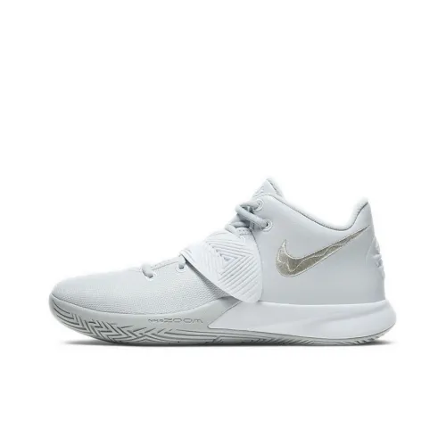 Nike Flytrap 3 Амортизация Slip-resistant Низкий топ Баскетбольные кроссовки для игры Unisex Light Синий