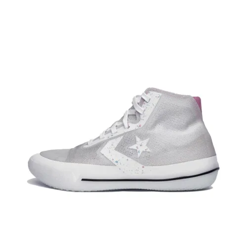 Конверс All Star Pro BB Hi High Топ Баскетбольные кроссовки Унисекс Белый Серебряный