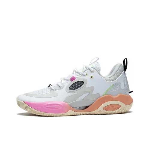 LINING Wade ALLDAY Нижняя юбка устойчивая к истиранию дышащая низкий топ баскетбольные кроссовки белый серый