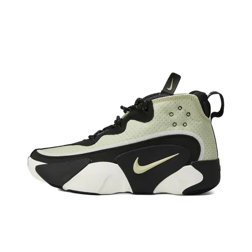 Nike React Frenzy SE Амортизаторы Ударопрочный Устойчивый к истиранию MID Баскетбольные кроссовки Мужской Черный Зеленый