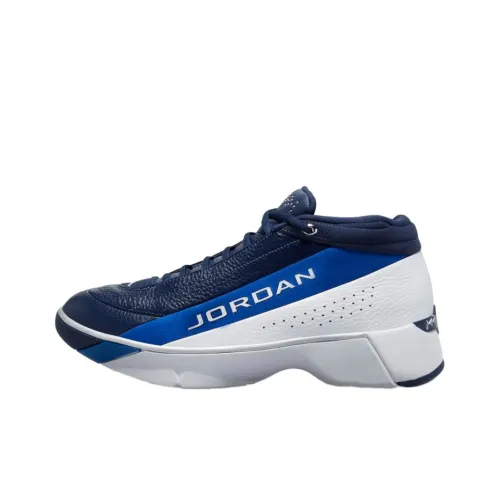 Джордан Team Showcase Амортизация Устойчивость к истиранию Покрытие Поддержка Низкий Верх Баскетбольные кроссовки Унисекс Белый Синий
