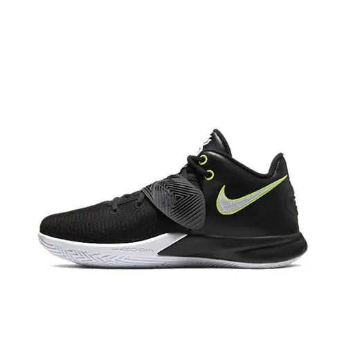 Nike Flytrap 3 EP Non Bottom Легкий MID Баскетбольные кроссовки Унисекс Черный Зеленый