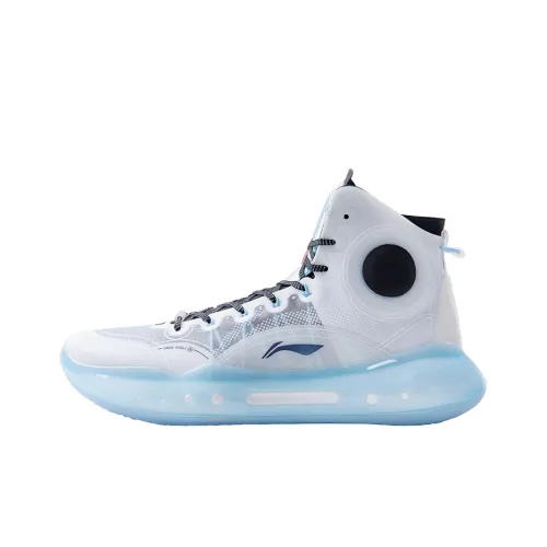 Подкладка YuShuai 14? Высокий топ Баскетбольные кроссовки для игры Мужской Арктический белый Версия PE