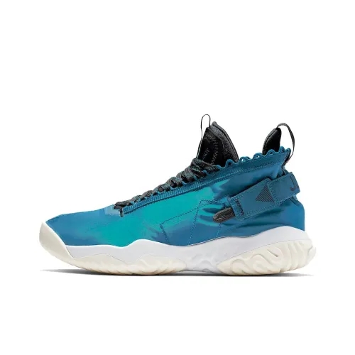 Джордан Proto React 'Maybe I Разрушенный The Game' Высокие Баскетбольные Кроссовки Унисекс Небесно-Синий