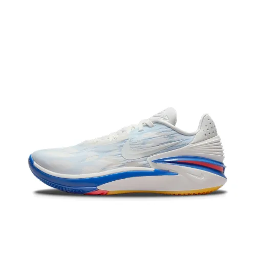 Nike Air Zoom Cut 2 Low Топ Баскетбольные кроссовки для игры Унисекс Белый Синий Международная версия