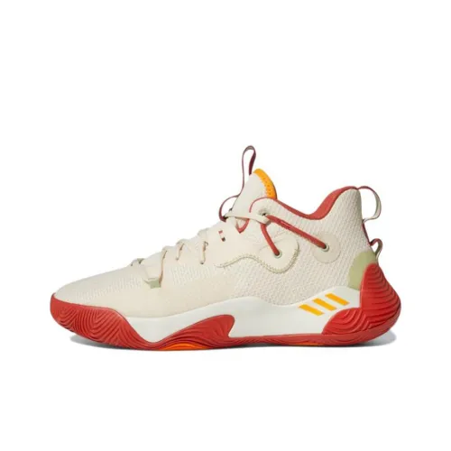 Adidas Harden Stepback 3 Покрытие Поддержка MID Топ Баскетбольные кроссовки Мужской Айвори