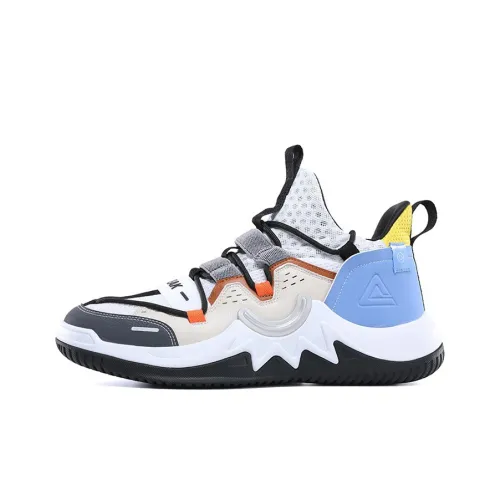 PEAK Radiance Устойчивый к истиранию Дышащие Низкие Баскетбольные кроссовки Мужские Темно-Кофейный