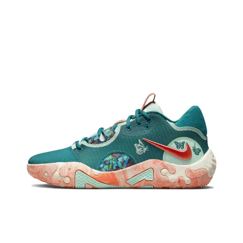 Nike PG 6 NRG EP 'Butterflies' Павл Джордж Низкие Баскетбольные Кроссовки Унисекс Холодный Оранжевый Азиатская Версия