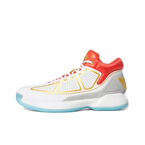 Adidas D Rose 10 Амортизаторы Устойчивые к истиранию Бейсболка Мужской Белый Красный Желтый Синий