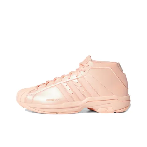 Adidas PRO Model 2G Амортизация Износостойкий MID Топ Баскетбольные кроссовки Унисекс Розовый