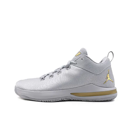 Jordan CP3.X Ae Shock Absorbers Slip-Resistant Abrasion-Resistant Lightweight MID Баскетбольные кроссовки Мужские Белый Золото