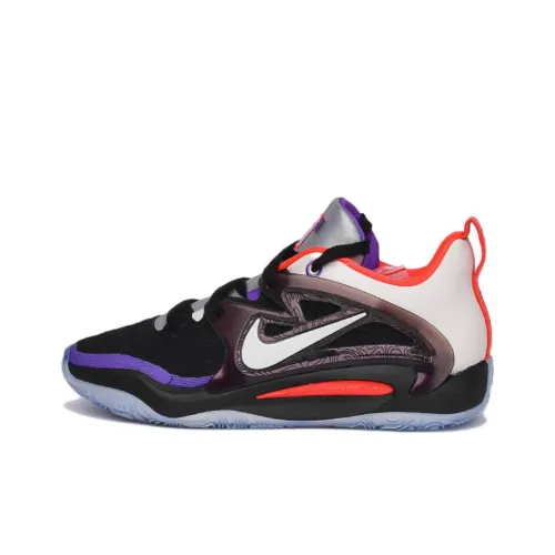 Nike KD 15 KD 15 Амортизаторы Устойчивость к истиранию Низкий Топ Баскетбольные кроссовки Мужской Черный Фиолетовый