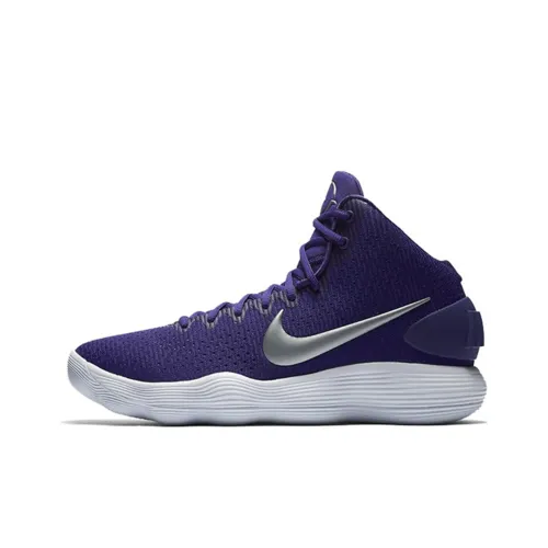 nike Hyperdunk 2017 VARSITY Фиолетовый Амортизаторы Slip-resistant MID Баскетбольные кроссовки Мужской Фиолетовый