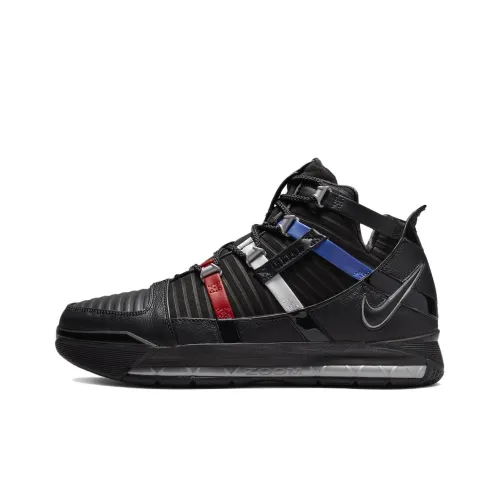 Nike Lebron 3 MID Топ Баскетбольные кроссовки для игры Мужской Черный