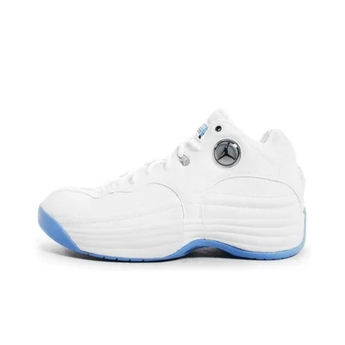 Джордан Team 1 Университет Синий 2014 MID Топ Баскетбольные Кроссовки Мужские Белый Синий